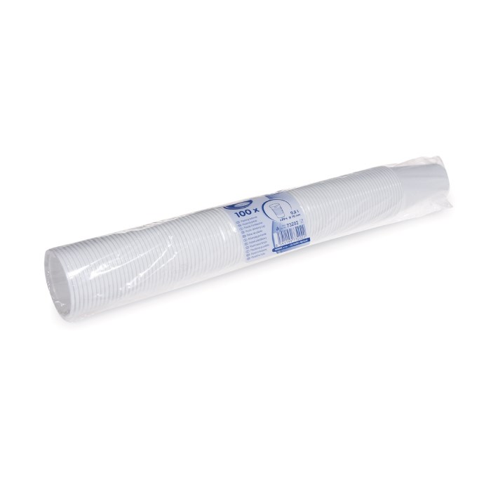 kelímek bílý 0,2 l  / 100ks (PP)
